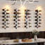 Support à vin mural pour 24 bouteilles, porte-bouteilles mural amovible, utilisation comme une ou quatre, présentoir de bricolage, supports à vin, pour restaurant, bar, cave