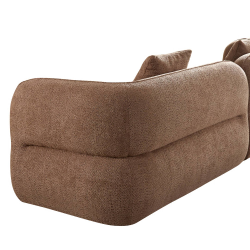 Canapé confortable confortable de 110,24 po pour les réunions de famille et les heures de lecture, Chameau