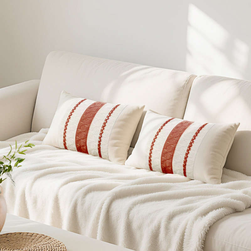 Housse de coussin Barossa, Rouille, Rectangle H 12 po x l 20 po
