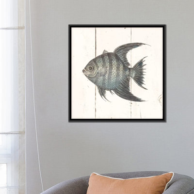 « fish sketches ii shiplap », impression sur toile