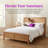 Afore Wooden Platform Bed Frame with Headboard, Solid Pine Construction-1833855700-1833855659