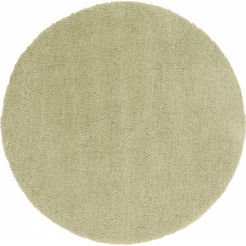 Tapis lime fabriqué et touffeté à la main Hotchkiss, Rond 3 pi