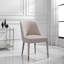 Chaise sans accoudoirs Brie, champagne, ensemble de 2