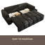 Canapé-lit 90,2 po en tissu Teddy-722782609