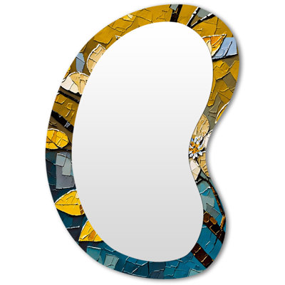 Miroir mural traditionnel irrégulier Bright Blossoming