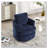 Chenille Upholstered Swivel Chair-1775418727