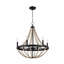 Luminaire suspendu noir Chandelier Farmhouse