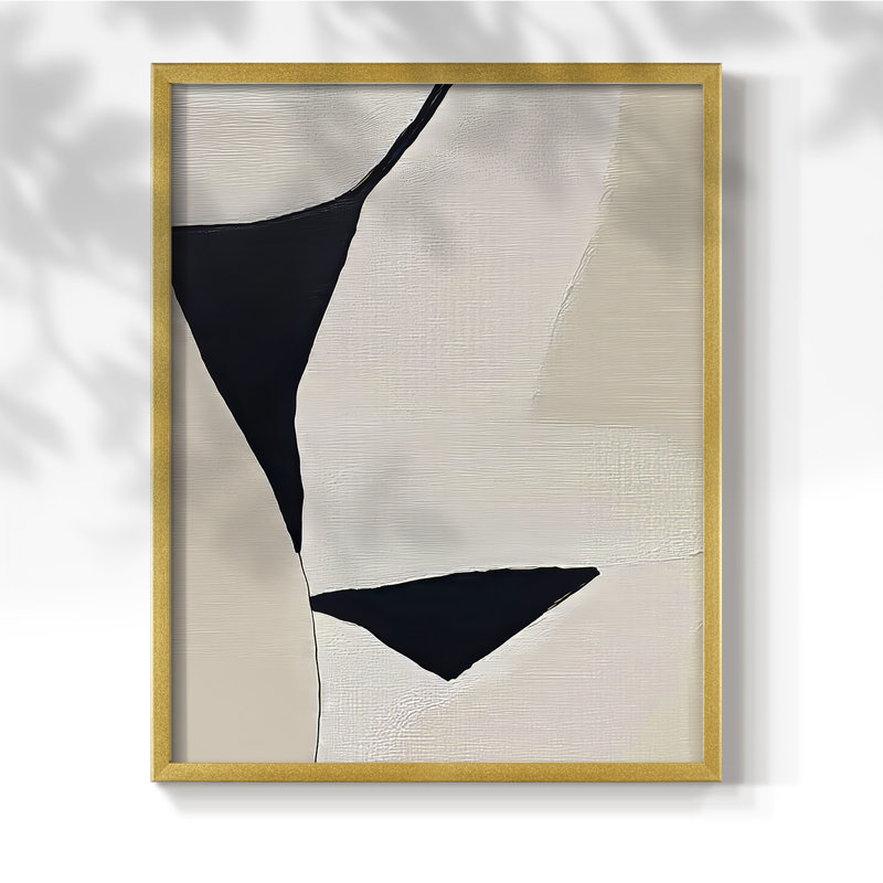 "ABSTRACT Series DC XXXII" par J Paul, Doré, H 21 po x l 17 po