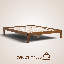 Structure de lit en bois massif NTC Sapa - Menuiserie japonaise minimaliste, pas de sommier tapissier, lattes silencieuses, assemblage facile-1995326084-1995326090