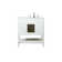 Krish 32'' Single Bathroom Vanity with Engineered Marble Top