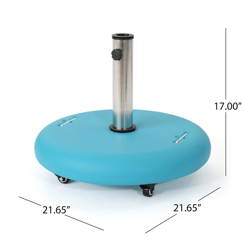 Base de parasol Wheelie - ronde, Sarcelle