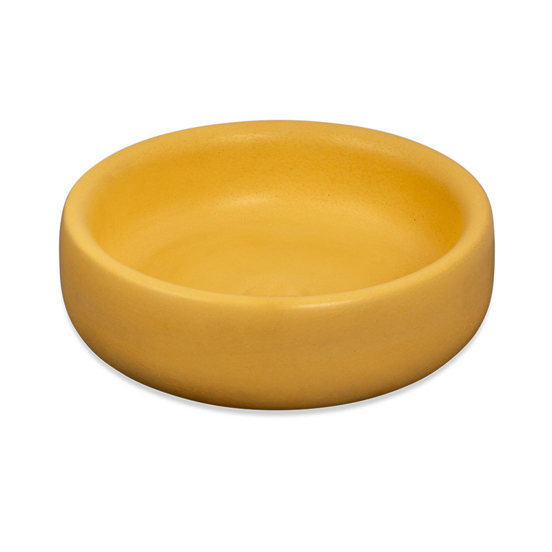 Newterra Handmade Circular Vessel Bathroom Sink, Sun