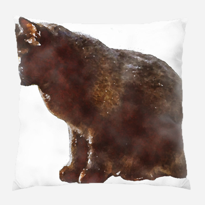 Housse et insert de coussin carré Dreer, Microsuède, Intérieur