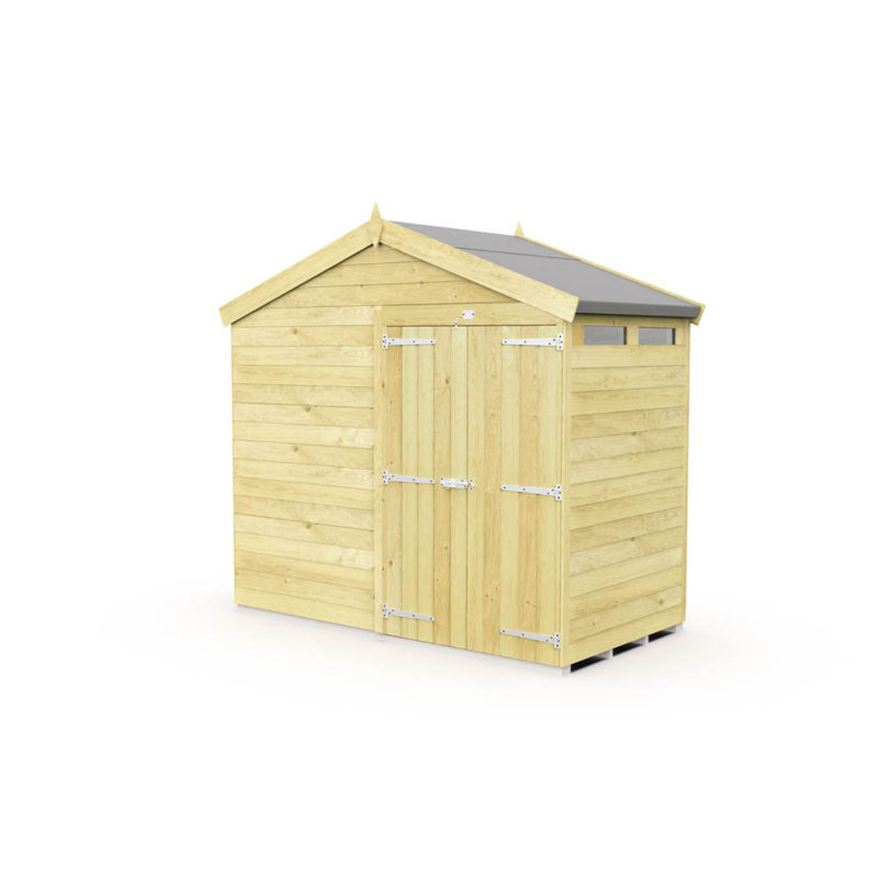 8ft x 4ft Apex Security Shed - Double Door