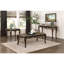Table de bout en marbre de luxe traditionnelle formelle de 1 pièce avec finition cerisier et garniture dorée, forme rectangulaire, pied classique, détails en faux bois de style assemblage simple, requis