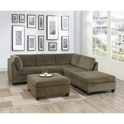 Chenille Modular Sectional Sofa