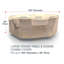 Housse pour ensemble de table et chaises de patio rondes Ivan-506206555