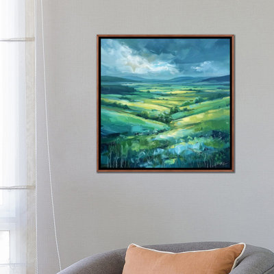 Irish Hills and Vallys - reproduction d'art murale encadrée