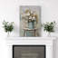 Vibrant Wildflower «White Daisy Flowers Bouquet Artwork, Modern French Rustic French Country Floral Walls, Large Encadré, Impression Giclée Sur Toile»-92187241-92187240-119460584