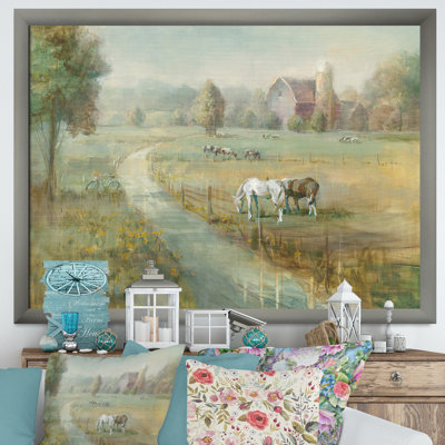 « tranquil country field »-image image sur toile
