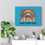 Jesus Rainbow Flower - Wrapped Canvas Print