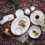 Ensemble de 4 soucoupes Noritake Heritage, 6 po