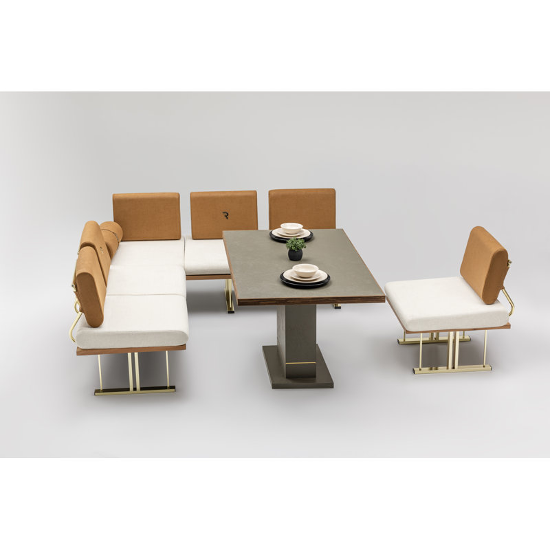 6 - Person Pedestal Dining Set