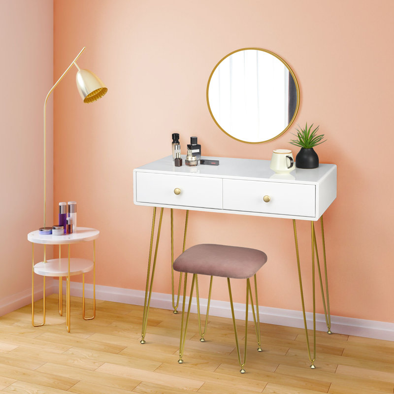 Tarsha Dressing Table with Mirror