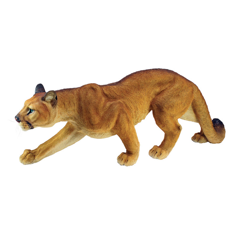 Prowling American Mountain Cougar Statue