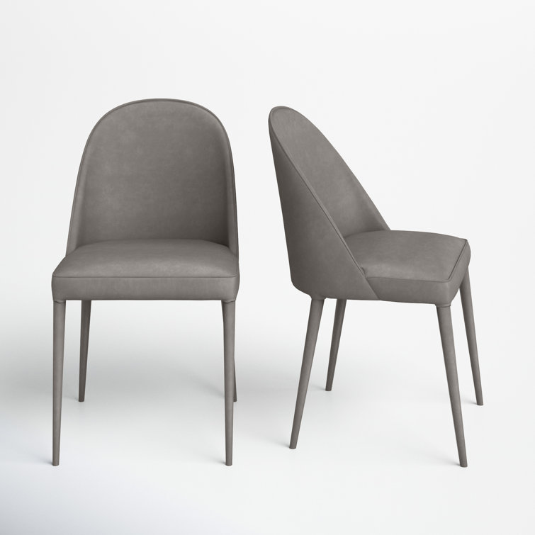Brennon Upholstered Side Chair in Gray