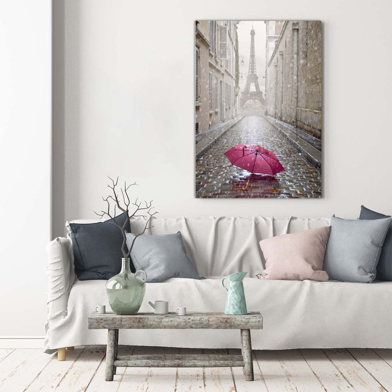 Parasol France - Wrapped Canvas Print