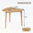 Triangular Wood Table