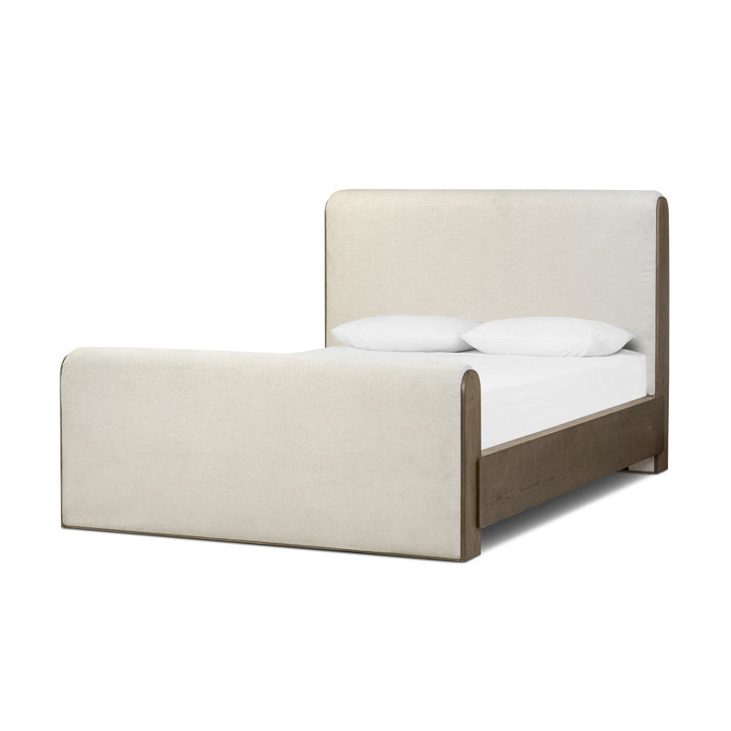 Sloane Bed-Surrey Cocoa-King, Wayfarer Snow, Queen