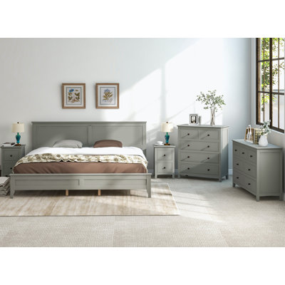 5 Piece Solid Wood Bedroom Set