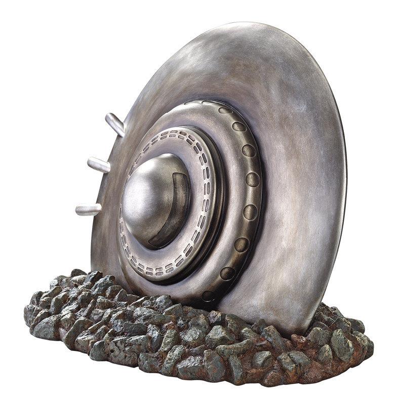 Statue de vaisseau extraterrestre Crash Landing