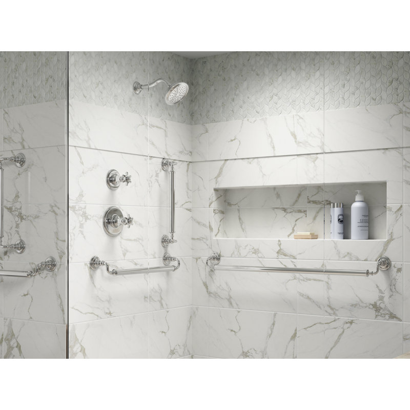 Artifacts Grab Bar, Vibrant Brushed Nickel, 36"W