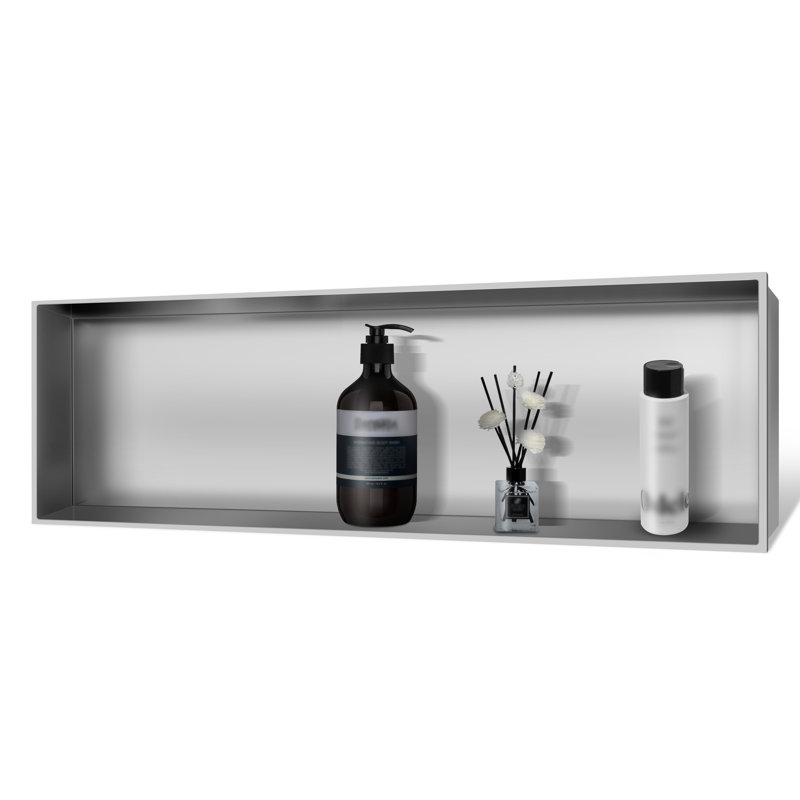 D Stainless Steel Shower Niche Recessed Niche Shower For Bathroom Storage, Brushed Nickel