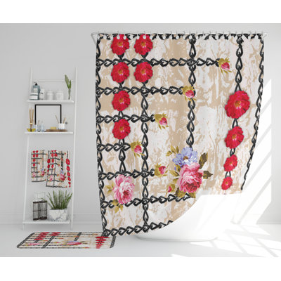 Neira Polyester Shower Curtain Set