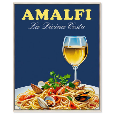 Amalfi Canvas Print Summer Art Prints by Art Remedy