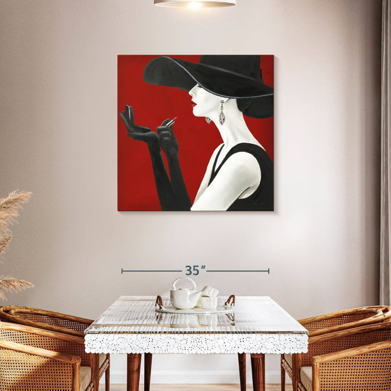 Navette Haute Chapeau Rouge II, H 36 po x l 36 po
