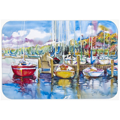 Sailboat Wood Glass Cutting Board