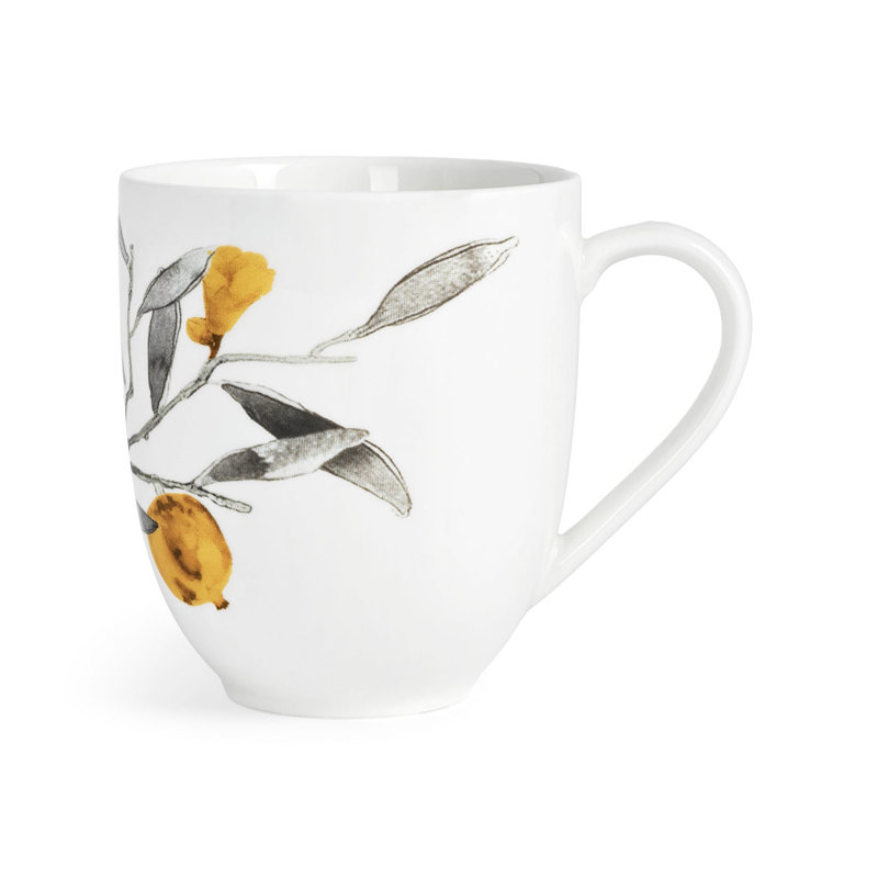 Pomegranate Handmade Porcelain Coffee Mug