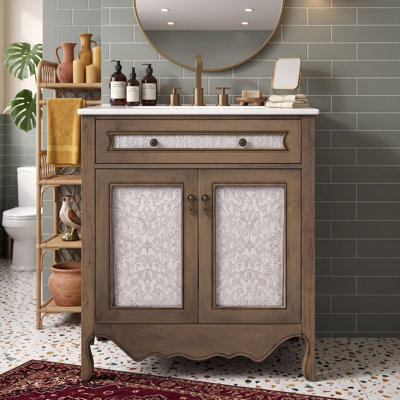 Freestanding Standard Free Standing Single Double Single Vanity Bathroom Vanity With Ceramic Top