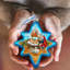 Holiday 4'' Handmade Glass Holiday Shaped Ornament