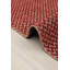 Tapis tissé rouge de qualité supérieure (4 pi x 6 pi), 100% jute et chenille, d'une hauteur de poils de 0,3 po | Semelle antidérapante en jute de coton, 400 000 fils | Aspirateur, idéal pour le salon et la chambre à coucher, durable et élégant-456501023