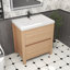 Meuble-lavabo simple 29,5 po avec plateau en acrylique Fuiloro-1195053385