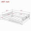 Lit plateforme tapissier en bois pleine grandeur avec garde-corps et coussin-1574310042