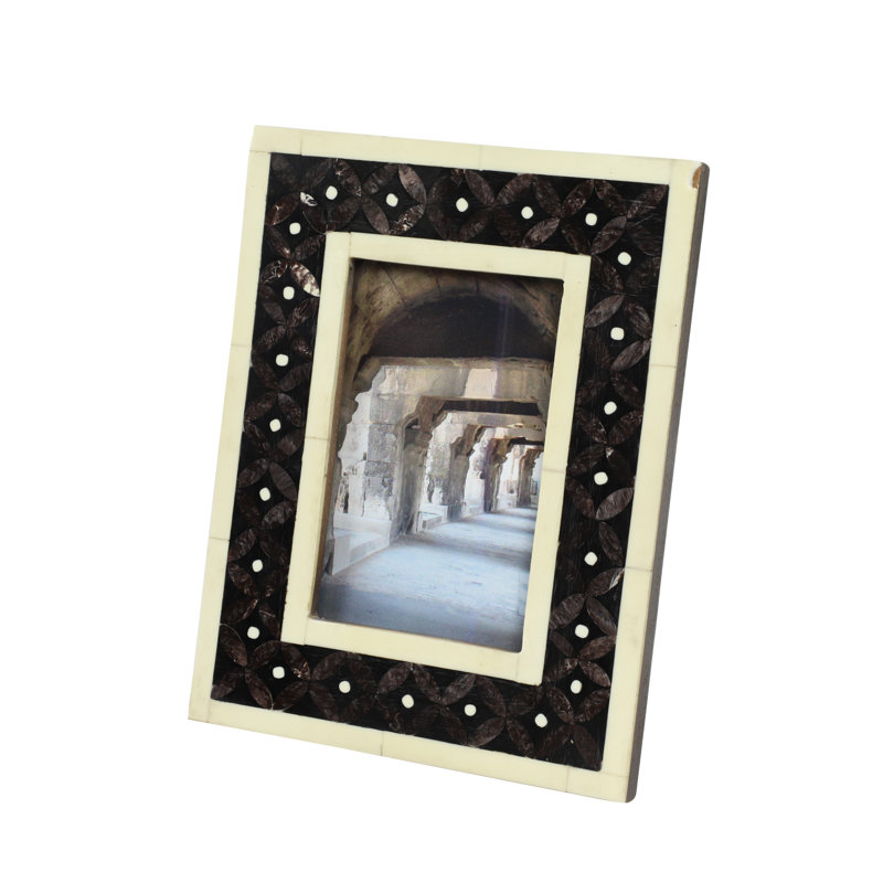 Agatha Black and Brown Ceramic Single Picture Frame