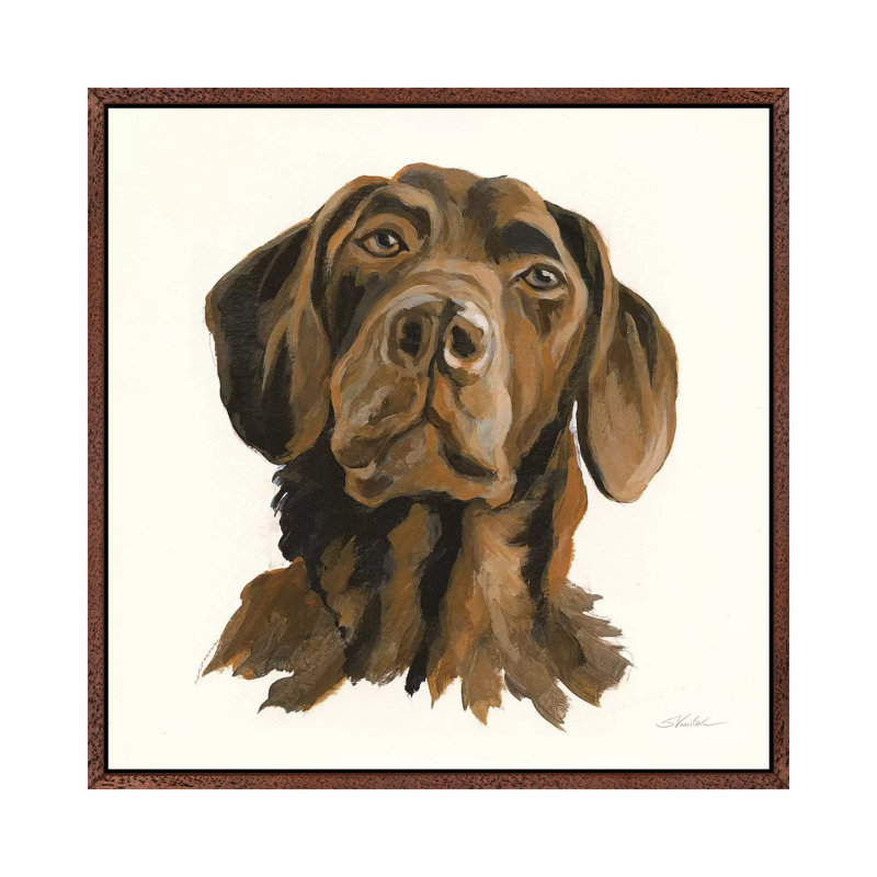 Oscar 1 Piece Wall Art on Canvas, 45.72 cm H x 45.72 cm W, Classic Wood Floater Framed