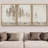 Pastel Abstract Tree Subtle Neutral Modern Rustic Home Decor - Framed Canvas Print Wall Art Work-73380111-73380110